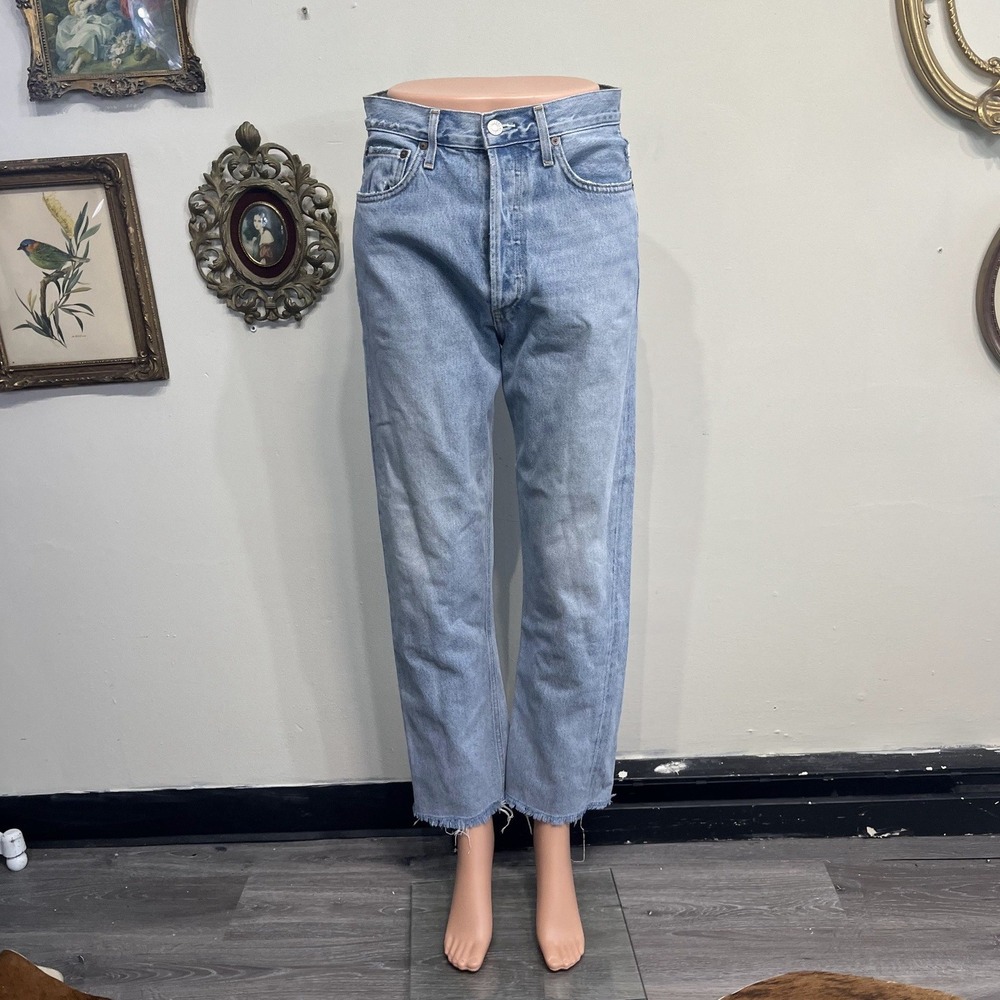 AGOLDE 90's Pinch Waist High Rise Straight Legβ Jeans Light Wash Size 26